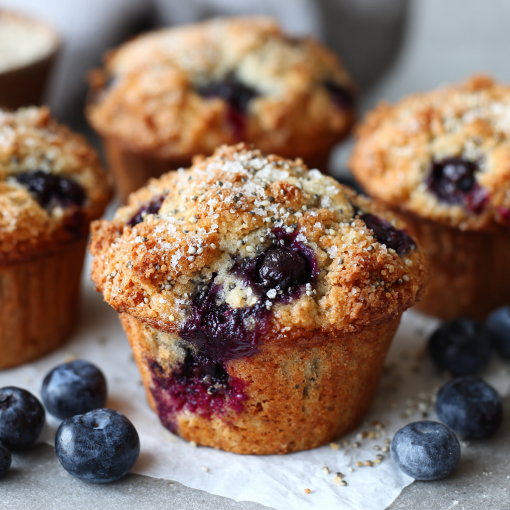 Gluten-Free Vegan Blueberry Muffins : Moist, Bakery-Style with a Flavorful Twist