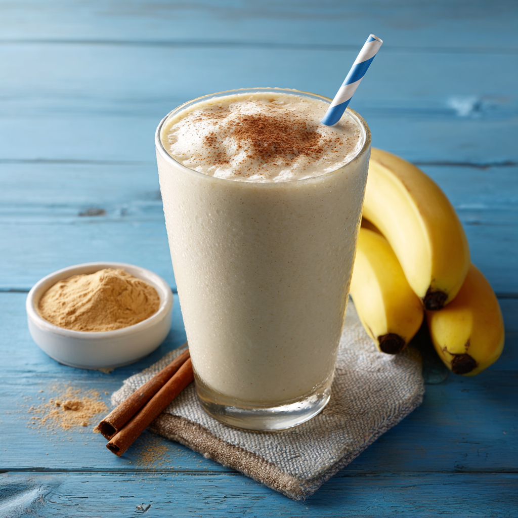 Creamy Vanilla Protein Shake with Flavorful Twists : Energizing Breakfast Blend