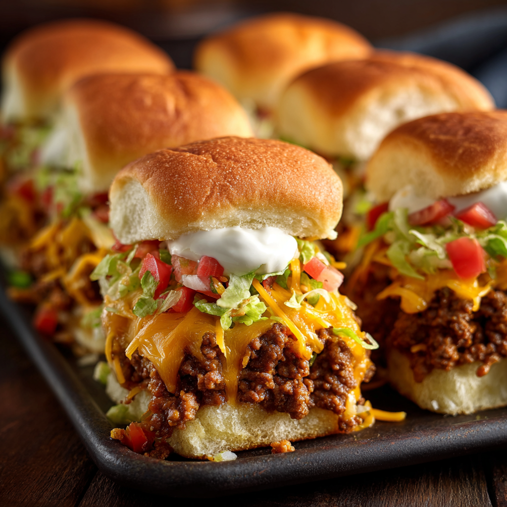 Taco Sliders : Bold, Cheesy, and Built for Sharing
