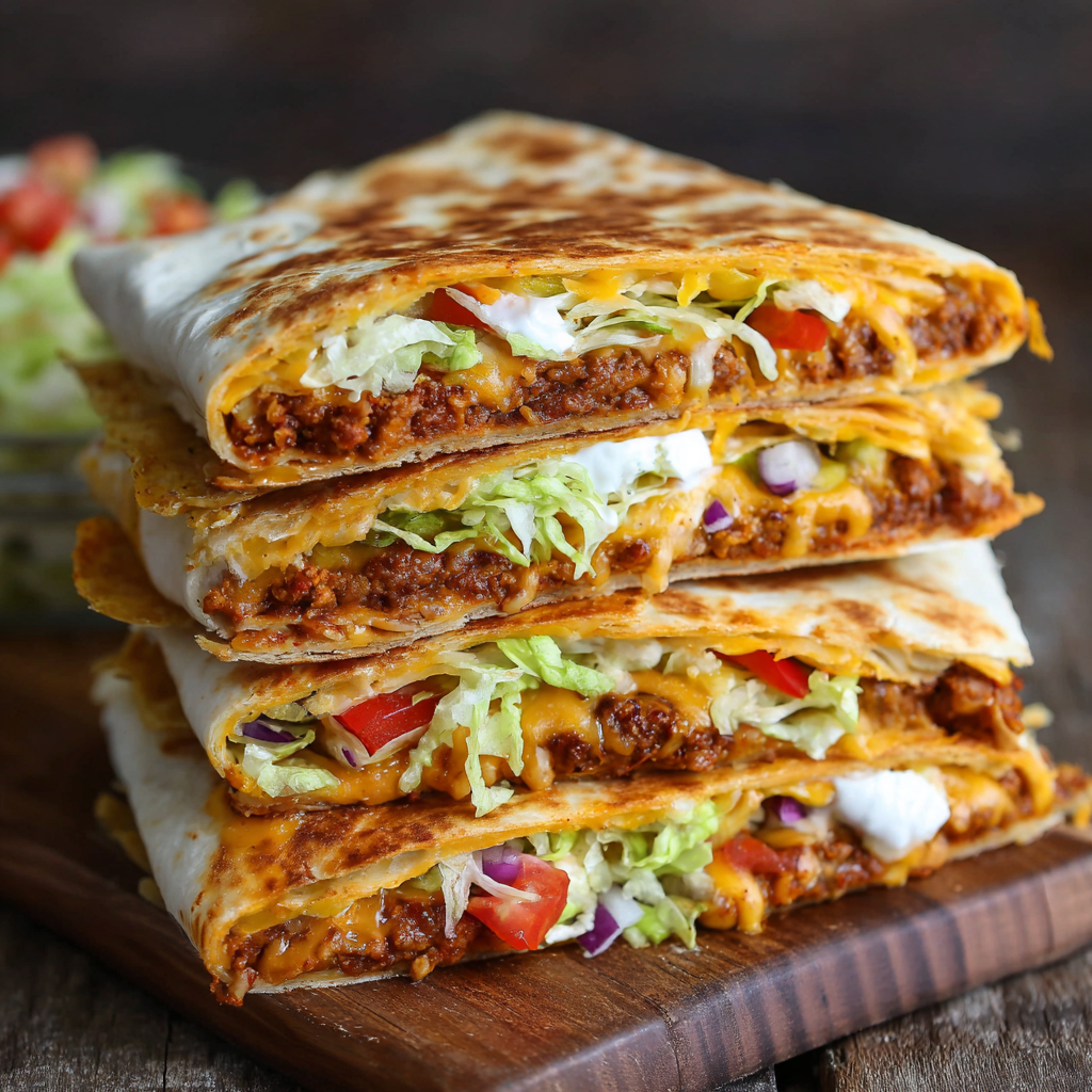 Vegetarian Crunchwrap Supreme : Taco Bell Copycat with a Meatless Twist