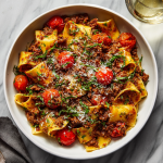 Simple Bolognese with Cherry Tomatoes & Herbs