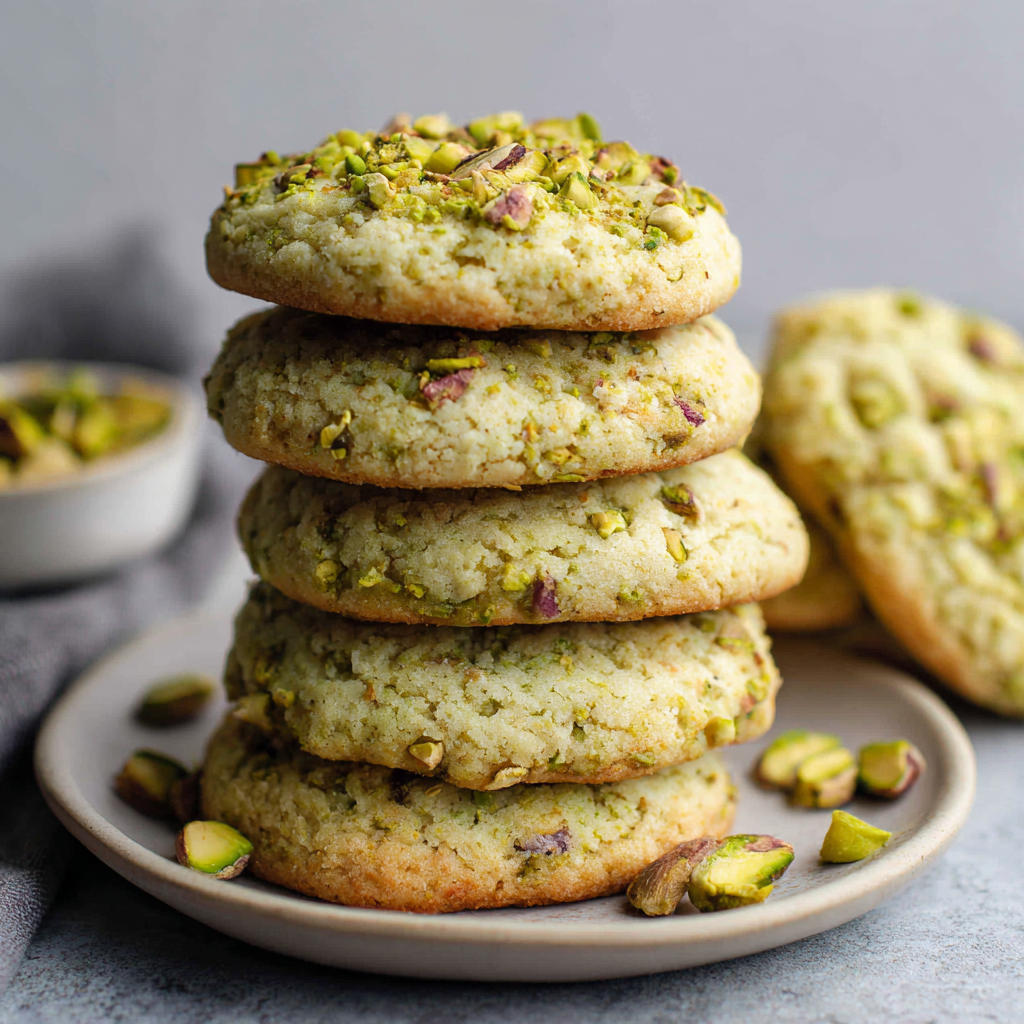 Soft & Chewy Pistachio Cookies : A Nutty Twist on a Classic