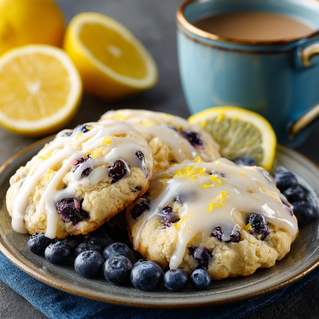 Soft Blueberry Lemon Cookies | A Taste of Sunshine!