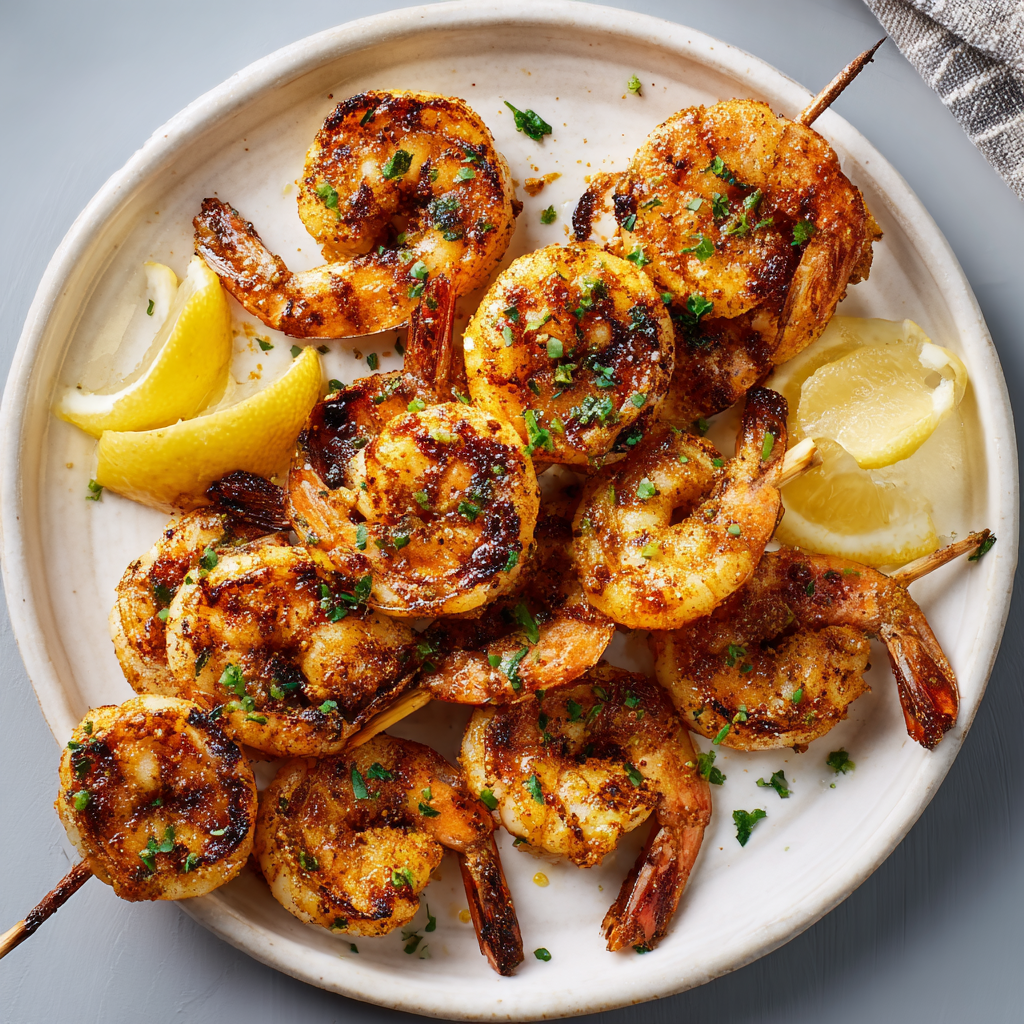 Zesty Old Bay Grilled Shrimp : Smoky, Citrusy & Irresistible