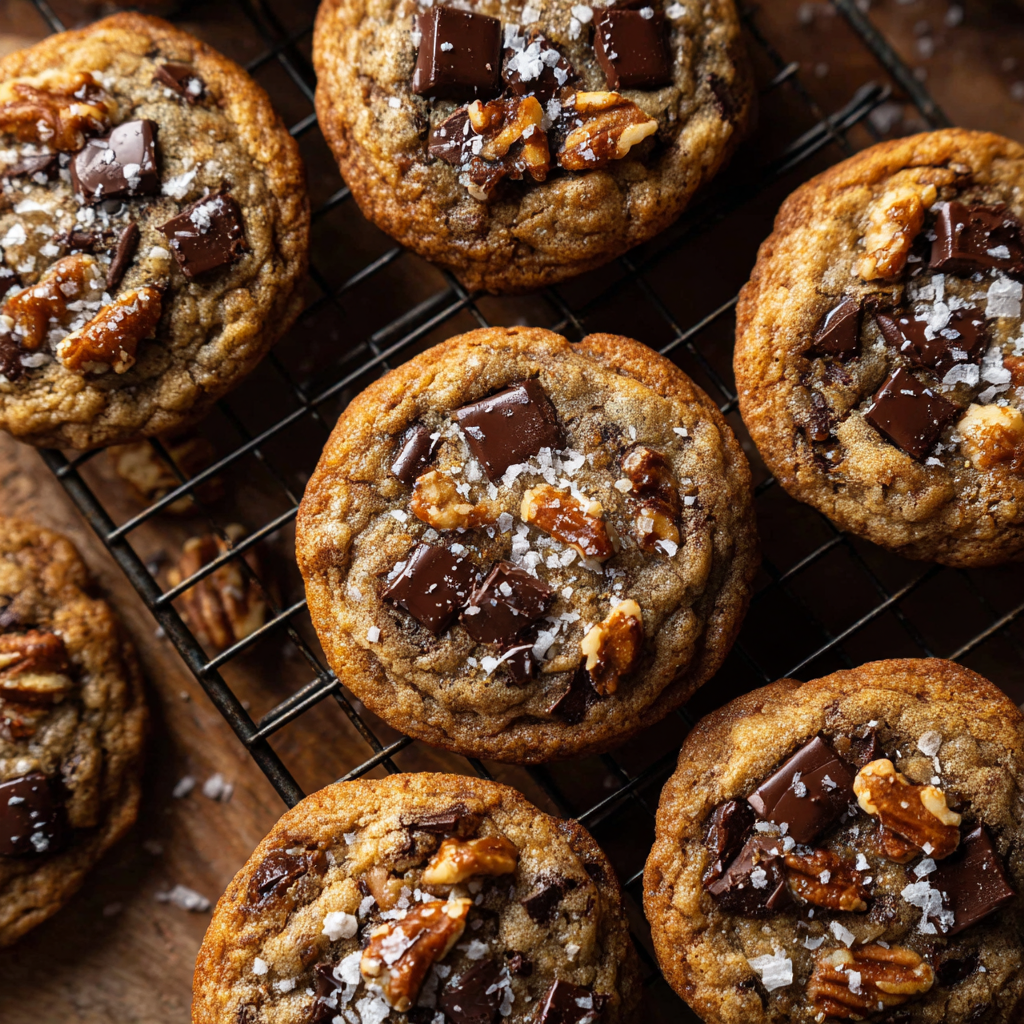 Brown Butter Bourbon Chocolate Chip Cookies : Rich, Chewy, and Unforgettable