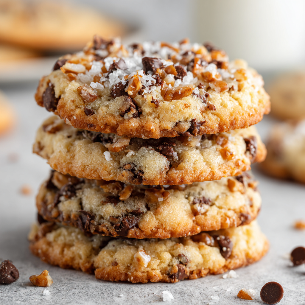 Chocolate Toffee Butter Cookies : Soft, Sweet & Irresistibly Crunchy
