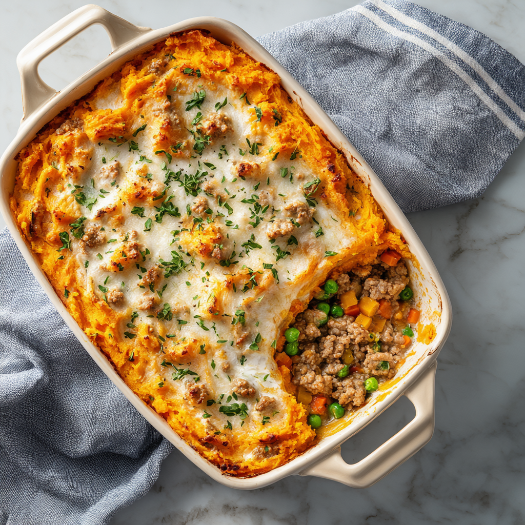 Turkey & Sweet Potato Shepherd’s Pie