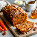 Moist & Healthy Oatmeal Carrot Cake with Honey