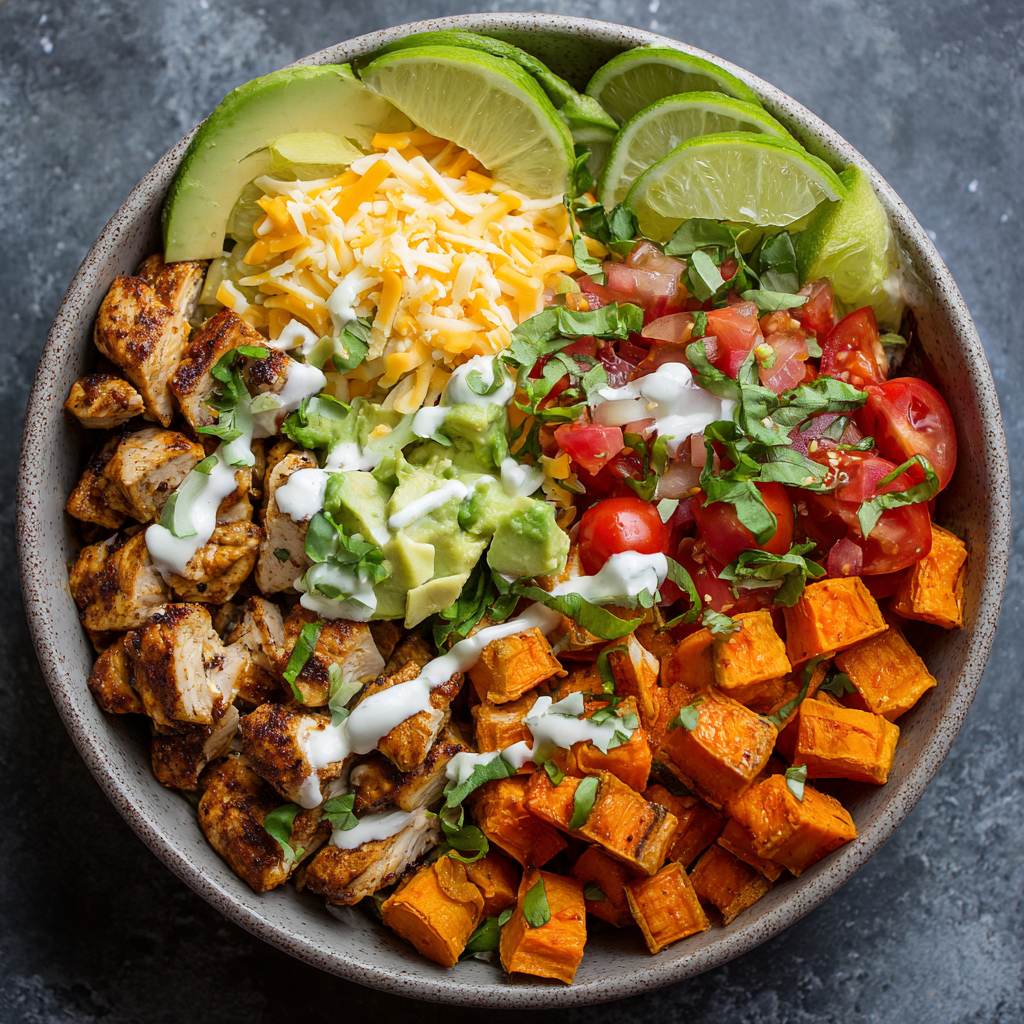 High-Protein Mexican Chicken Bowl with Veggies : Clean, Colorful & Satisfying