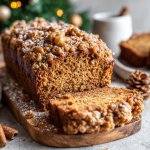 Gingerbread Banana Bread with a Festive Streusel Twist