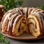 Irresistible Cinnamon Roll Pound Cake : Swirled & Drizzled to Perfection