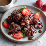 Chocolate Strawberry Yogurt Clusters : Easy Healthy Viral Dessert