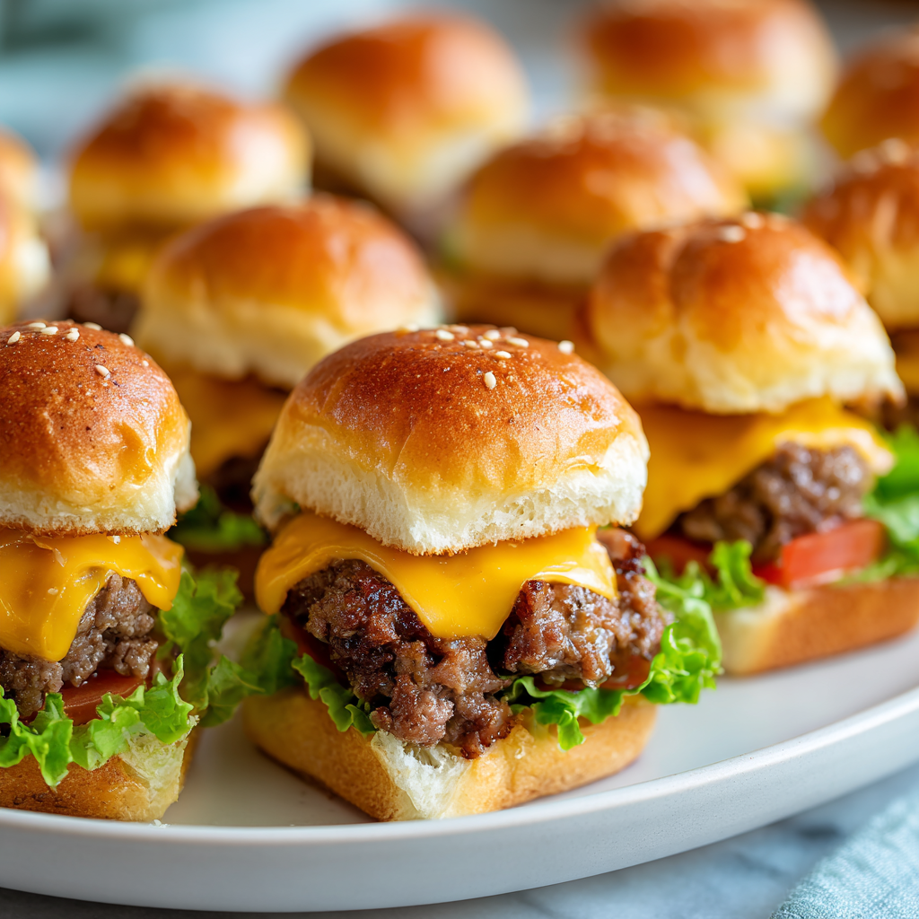 Mini Cheeseburger Sliders : Bite-Sized, Juicy, and Crowd-Ready