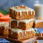 Protein Carrot Cake Blondies : High-Protein, Moist & Perfect for Spring