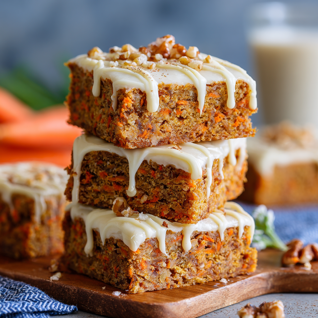 Protein Carrot Cake Blondies : High-Protein, Moist & Perfect for Spring