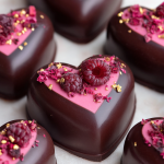 Raspberry Mousse Heart Chocolates : Dreamy, Decadent & Just 4 Ingredients