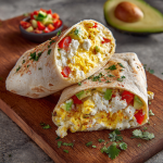 Zesty Cottage Cheese & Avocado Breakfast Burrito : Fuel Your Morning Right