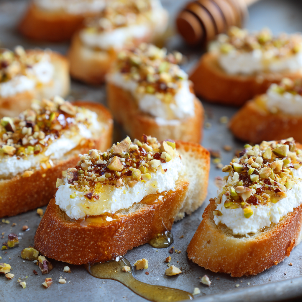 Honey Ricotta Toast Bites : Elegant, Simple, and Bursting with Flavor