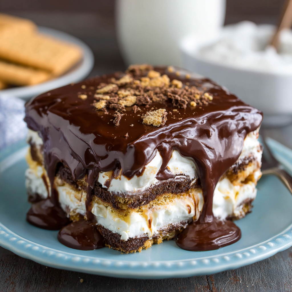 No-Bake Chocolate Eclair Cake : Creamy, Dreamy & Crowd-Pleasing