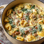 Creamy Sausage Tortellini Soup : Hearty, Cozy & One-Pot Comfort