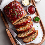 Juicy Oven-Baked Meatloaf with Tangy Ketchup Glaze
