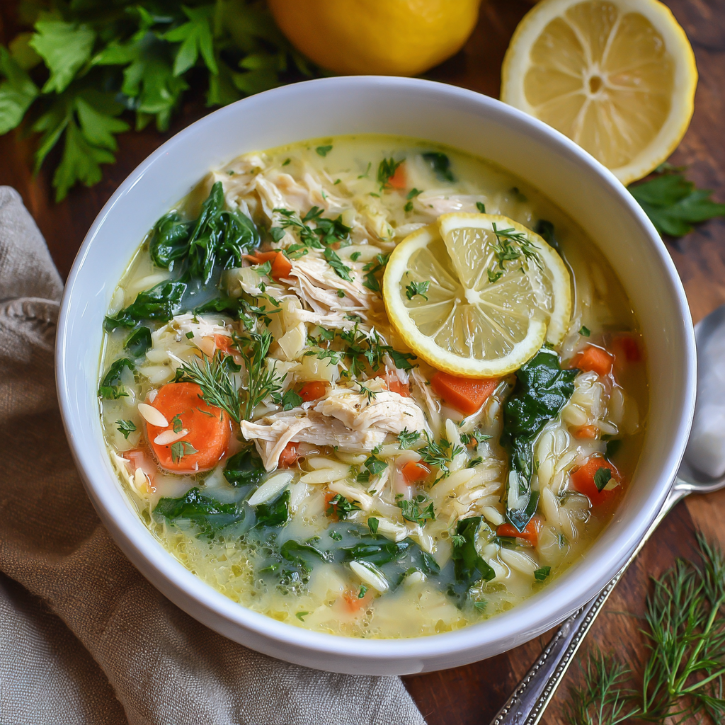 Lemon Chicken & Orzo Soup (Greek Style) : Comforting, Bright, and Velvety