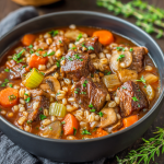 Beef & Barley Vegetable Stew : Hearty, Slow-Cooked Comfort
