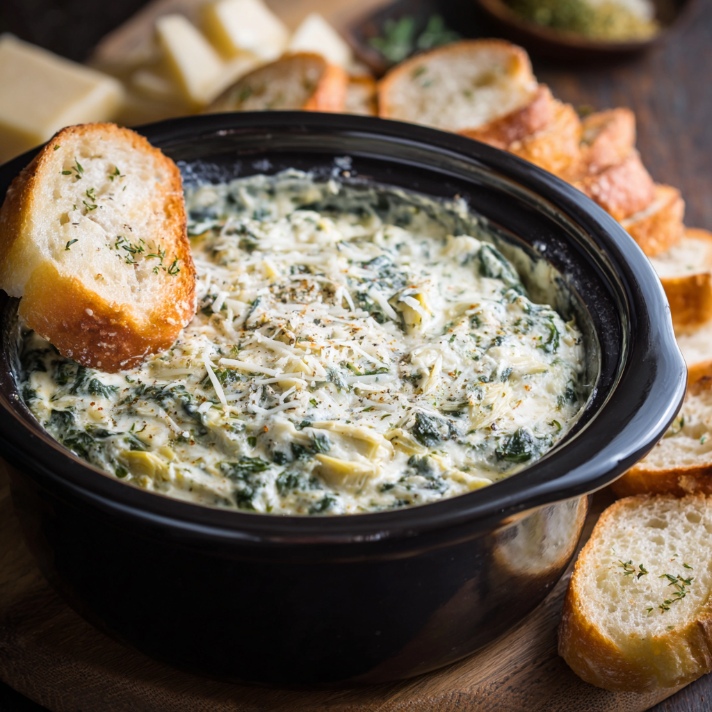 Crockpot Spinach Artichoke Dip Recipe