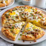 Ultimate Sausage Gravy Breakfast Pizza (Feeds a Crowd!)