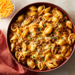 Cheesy Ground Beef and Shells : One-Pot Pasta Comfort the Whole Family Will Love