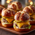 Big Mac Pretzel Sliders : Cheesy, Juicy, Party-Ready Mini Burgers