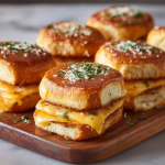 Mini Grilled Cheese on Hawaiian Rolls : Gooey, Golden & Perfect with Tomato Soup