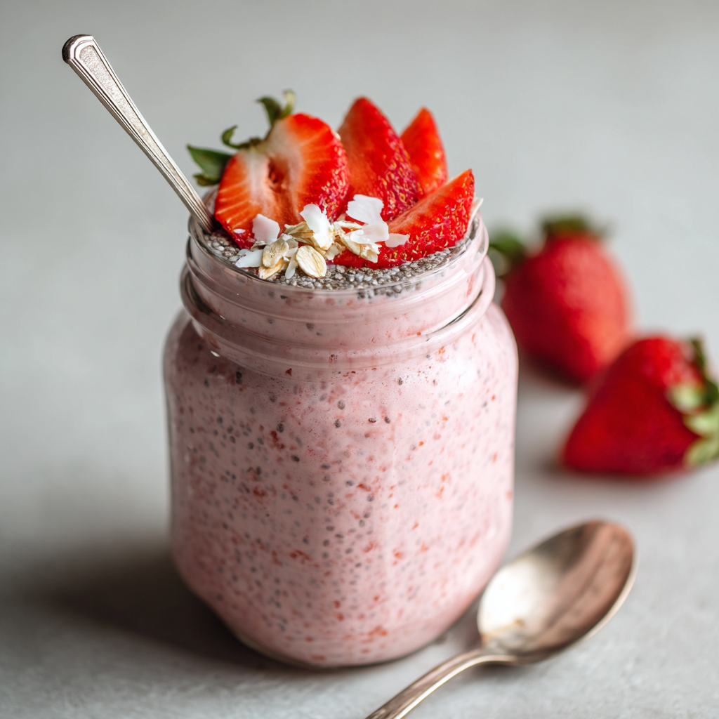 Strawberry Milk Protein Chia Pudding : A Sweet Boost for Your Mornings