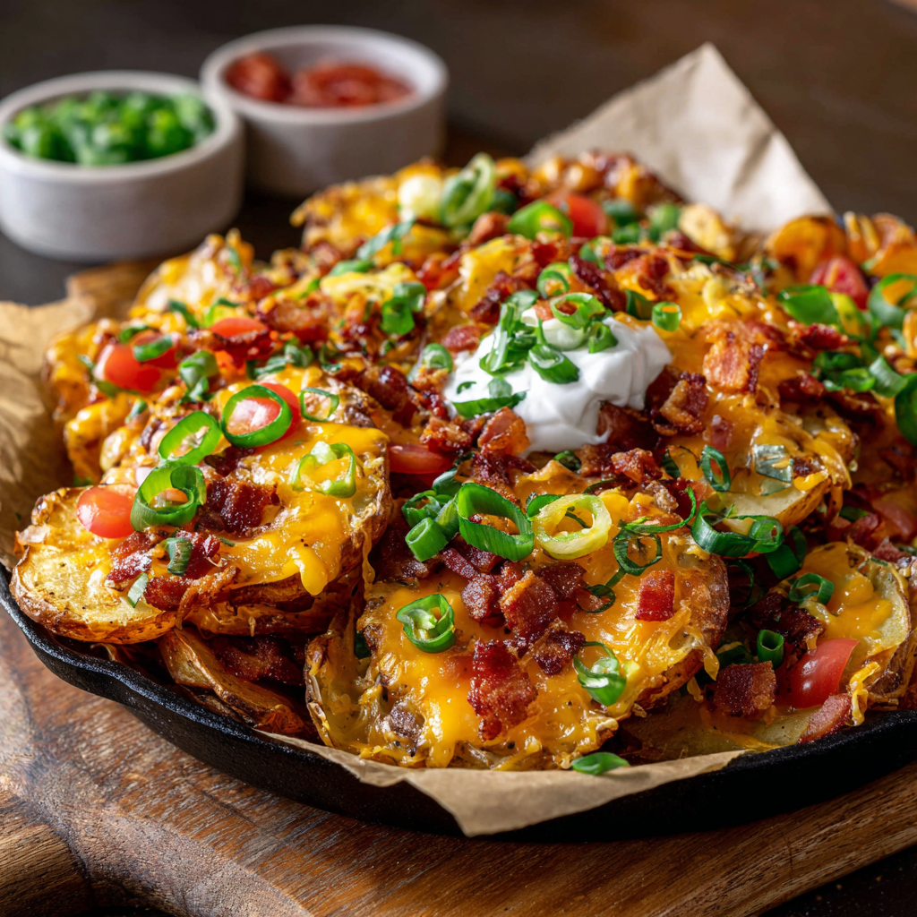 Irish Nachos with Crispy Potatoes, Bacon & Cheese : Pub-Style Comfort at Home
