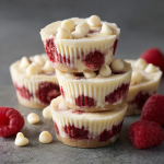 Raspberry White Chocolate Protein Cups : High-Protein Sweet Snack
