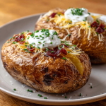 Crispy Air Fryer Baked Potato (Quick & Fluffy Inside)