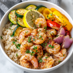 Shrimp & Brown Rice Bowls : Simple, Healthy, and Freezer-Friendly