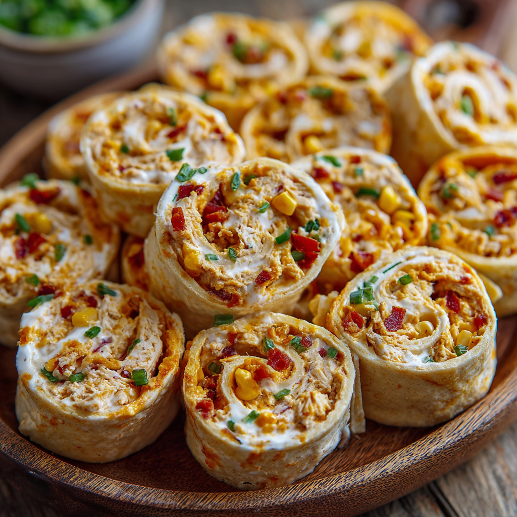 Southwest Chicken Pinwheels : Creamy, Zesty & Ready to Roll