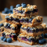 Sourdough Blueberry Breakfast Bars : Oat-Packed, Naturally Sweet & Perfect for Mornings
