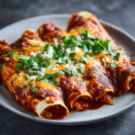 Authentic Chicken Enchiladas with Red Chile Sauce : Bold & Flavorful Recipe