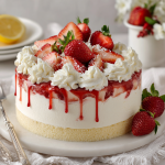 White Chocolate Strawberry Mousse Cake : Elegant, Creamy & Berry-Licious