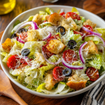 Copycat Olive Garden Salad Recipe with Zesty Dressing