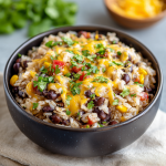 Cheesy Black Beans and Rice : The Ultimate One-Pot Comfort Dish