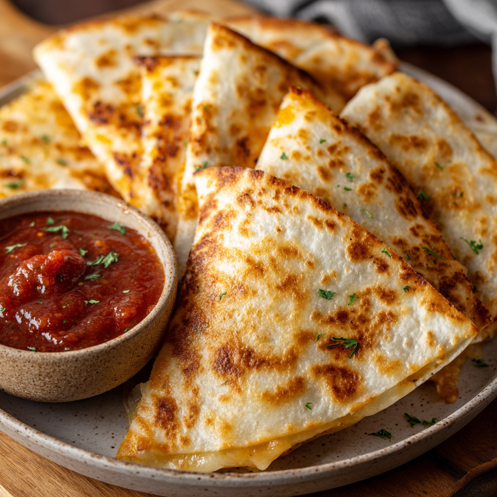 Quesadilla Wedges : Easy, Cheesy Triangles for Lunch or Snack