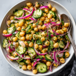 Mediterranean Chickpea Salad : Fresh, Zesty & Protein-Rich