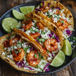 Spicy Shrimp Tacos with Garlic Cilantro Lime Slaw: Bold, Zesty, and Ready in Minutes
