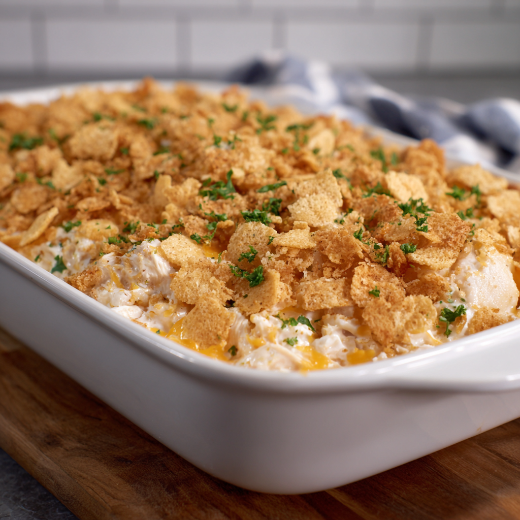 Ritz Cracker Chicken Casserole | Creamy, Easy Comfort Food