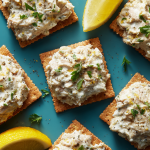 Sardine Spread on Whole Grain Crackers : Protein-Packed Snack with a Zesty Twist