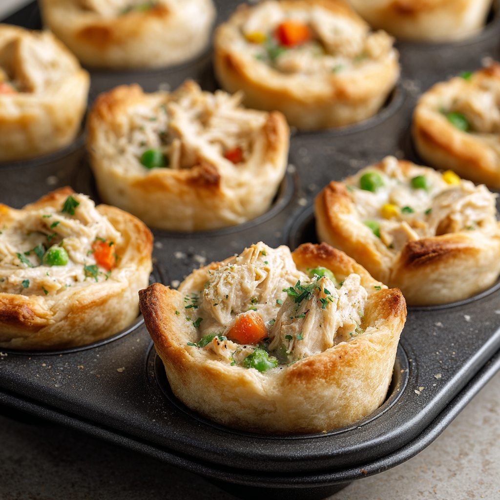 Mini Chicken Pot Pies : Muffin-Tin Comfort Food You Can Hold