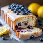 Lemon Blueberry Loaf Cake : Bright, Moist & Bursting with Berries